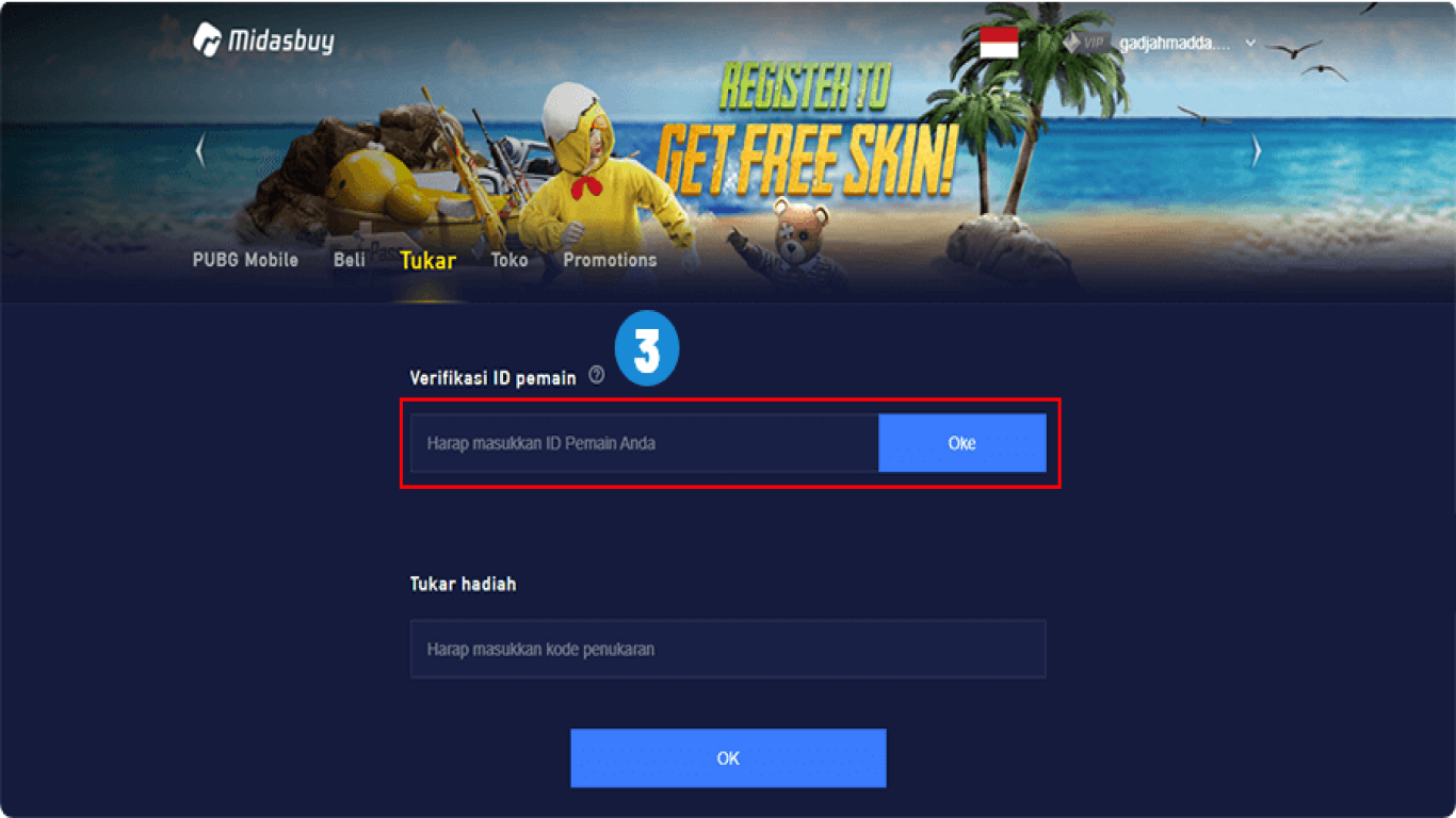 Trik beli UC PUBG Mobile tanpa kartu kredit