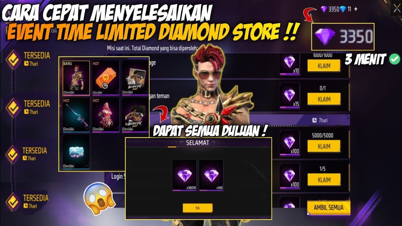 Trik Mendapatkan Diamond FF dari Turnamen