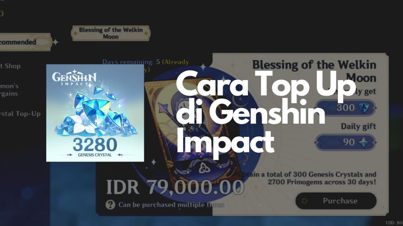 Manfaat top up Genshin Impact bagi pemain
