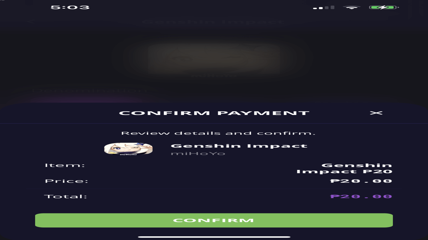 Cara top up Genshin Impact lewat ewallet