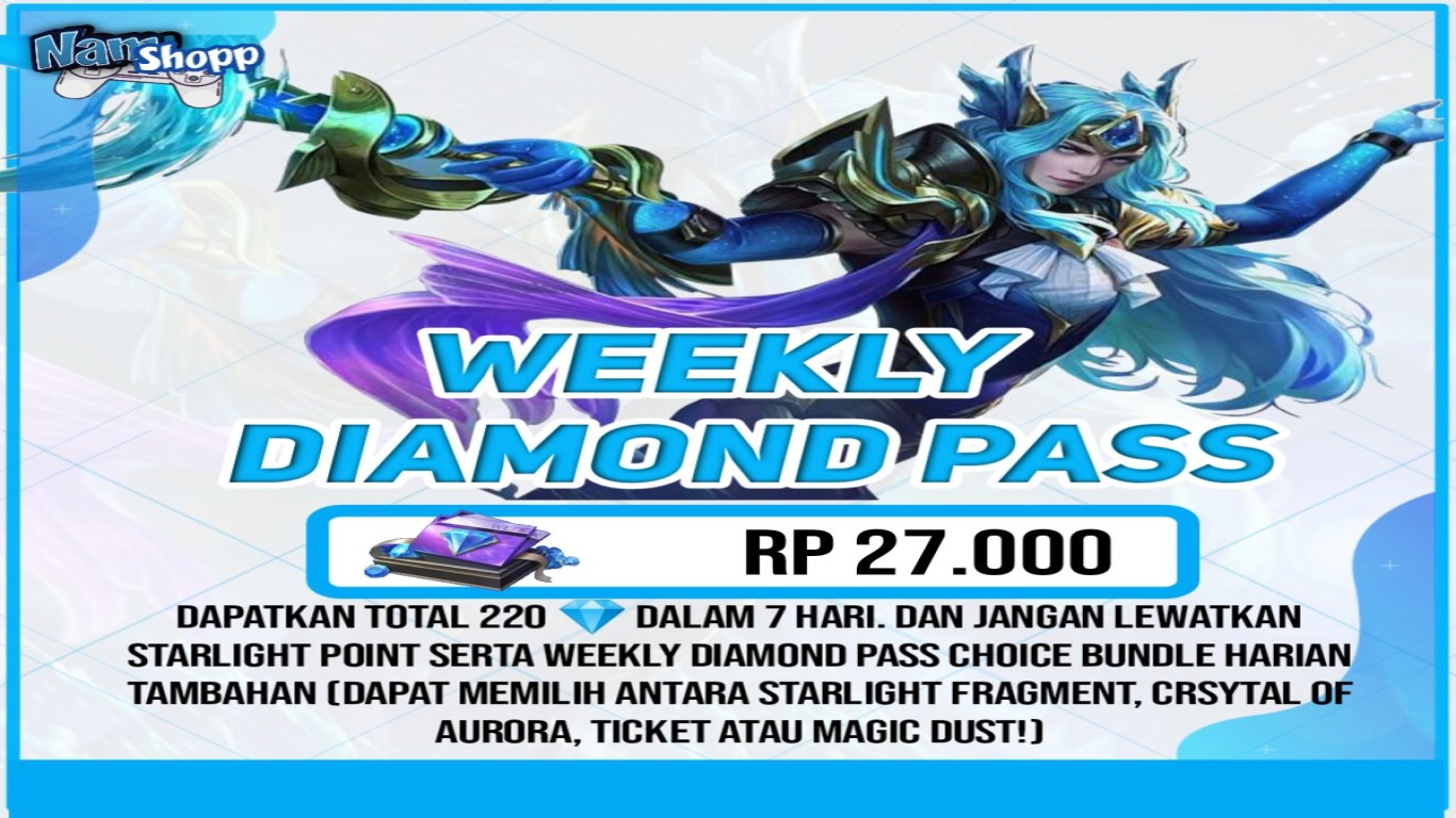 Top up Weekly Diamond Pass murah dan cepat