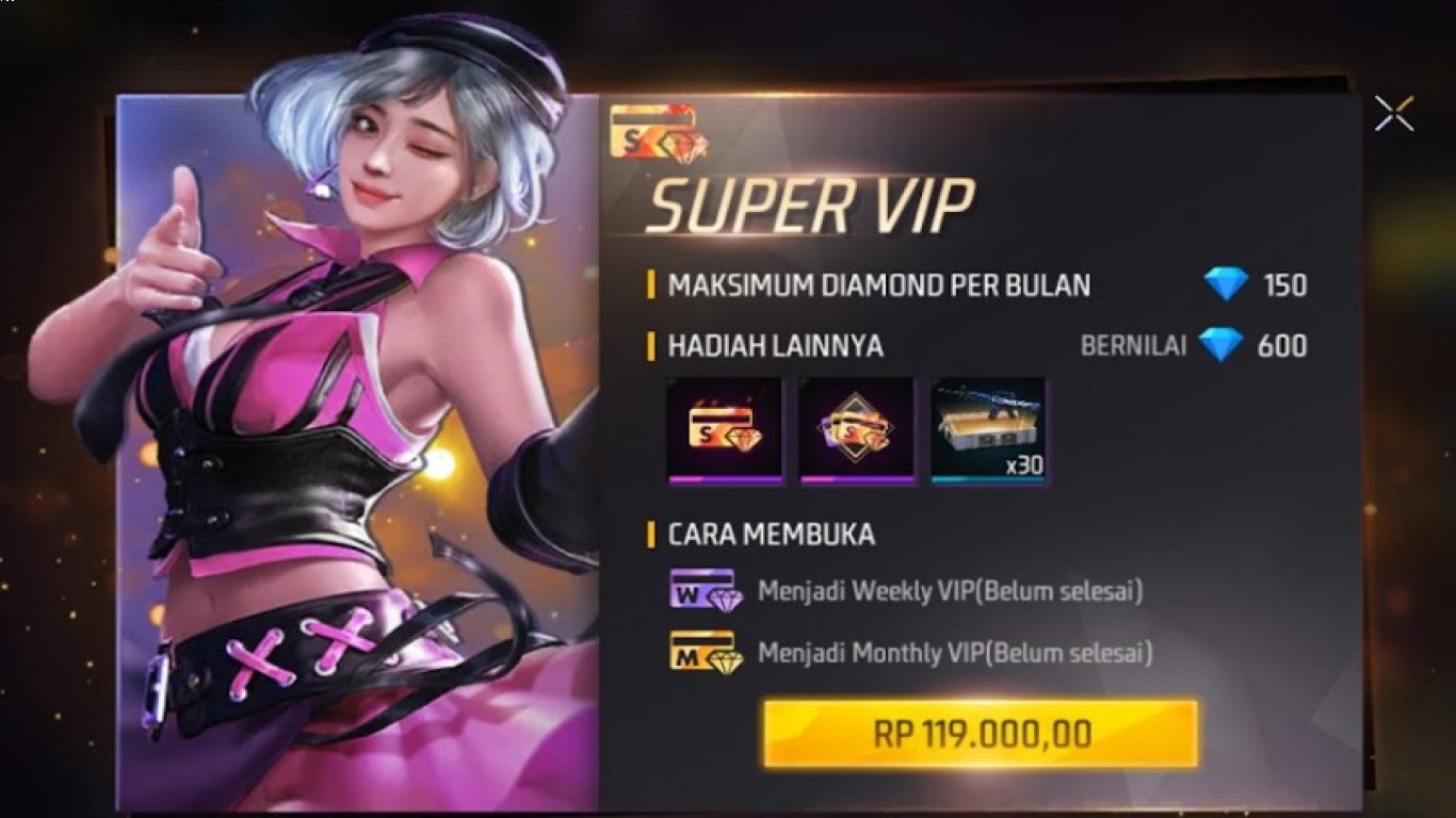 Tutorial pembelian membership bulanan Free Fire lewat ewallet