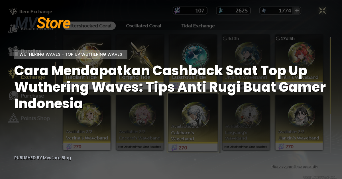 Cara Mendapatkan Cashback Saat Top Up Wuthering Waves: Tips Anti Rugi Buat Gamer Indonesia