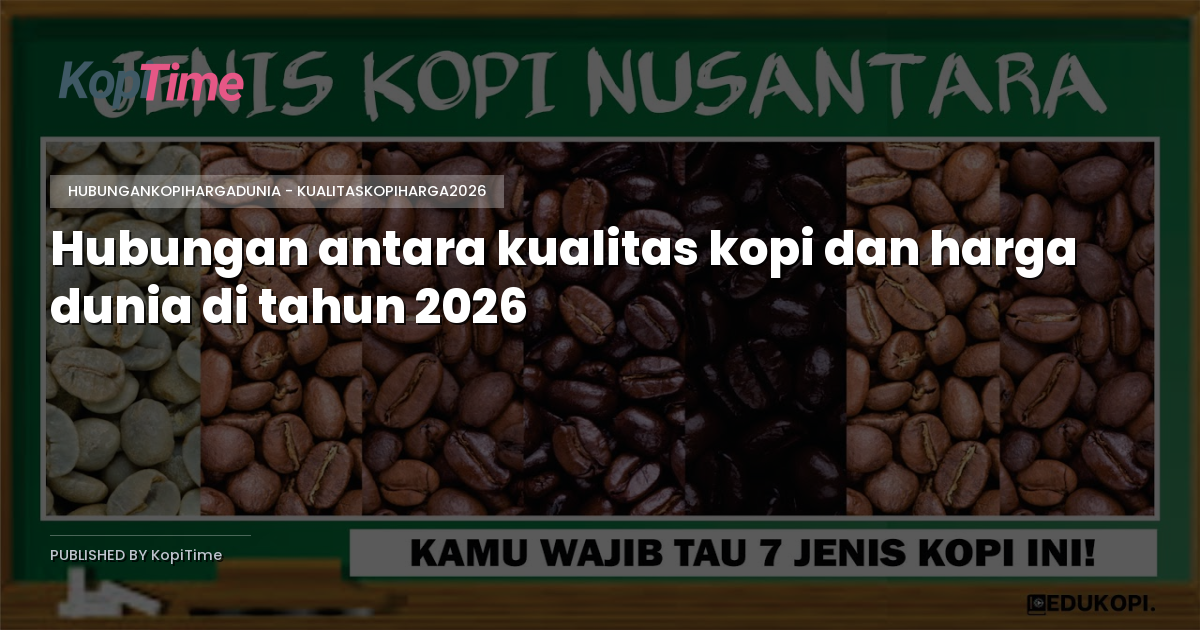 Hubungan antara kualitas kopi dan harga dunia di tahun 2026