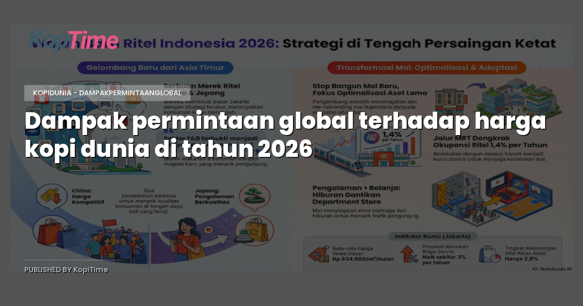 Dampak permintaan global terhadap harga kopi dunia di tahun 2026