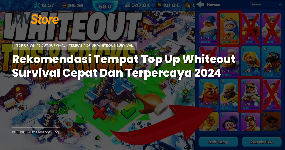 Rekomendasi Tempat Top Up Whiteout Survival Cepat Dan Terpercaya 2024