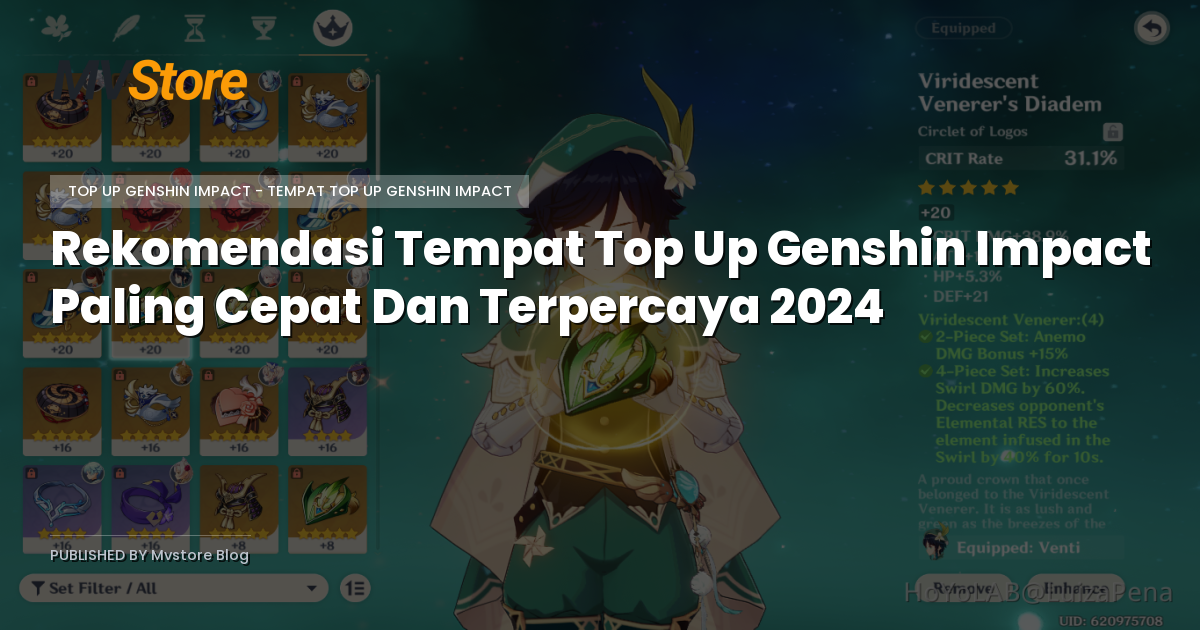 Rekomendasi Tempat Top Up Genshin Impact Paling Cepat Dan Terpercaya 2024
