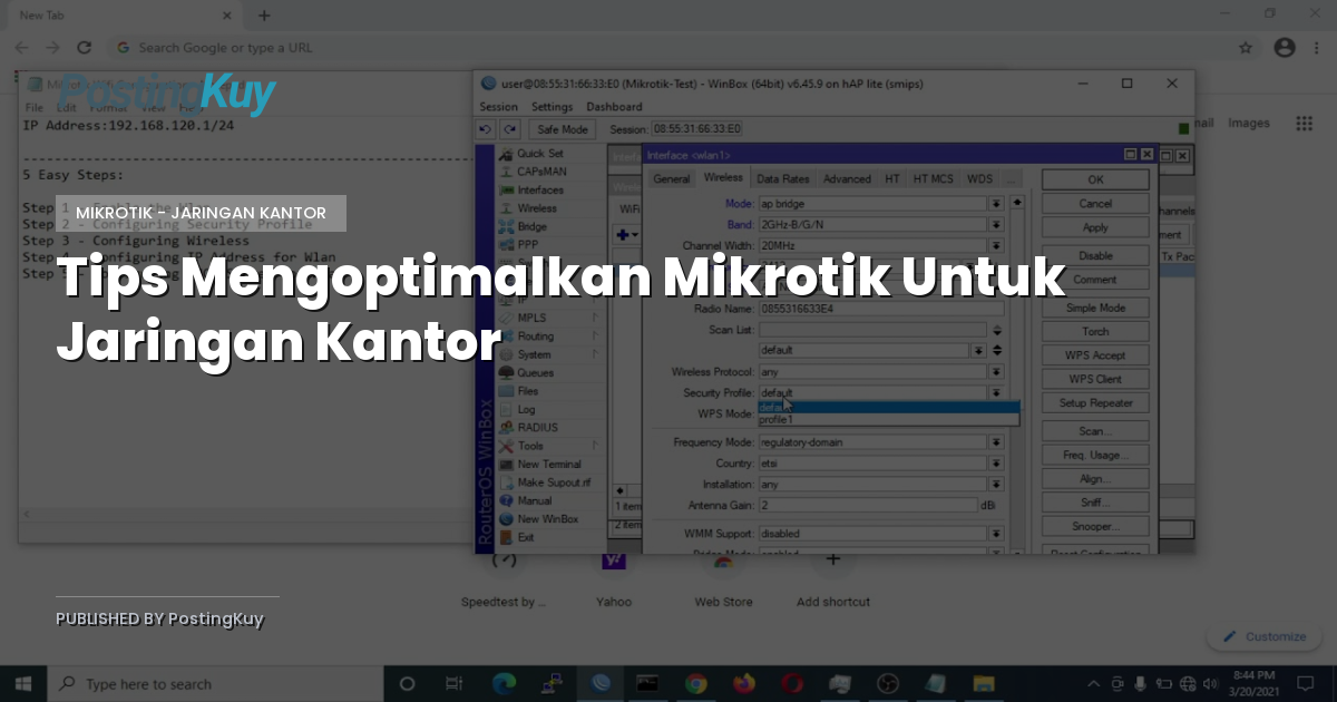 Tips Mengoptimalkan Mikrotik Untuk Jaringan Kantor