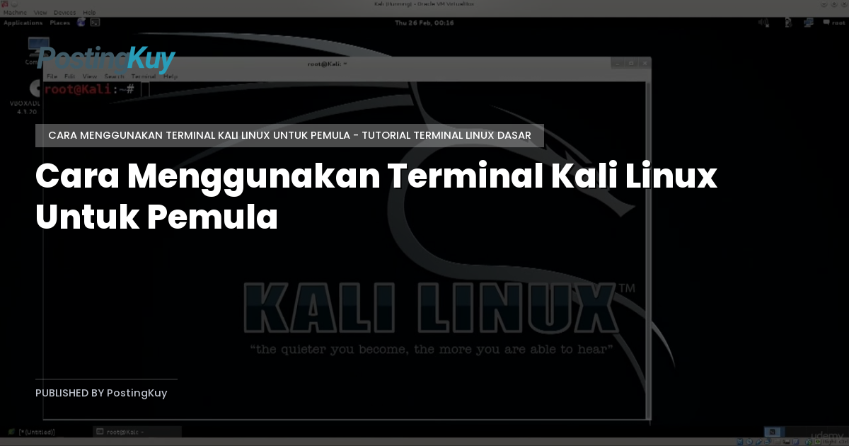 Cara Menggunakan Terminal Kali Linux Untuk Pemula