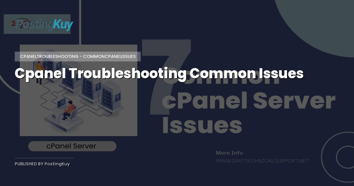 Cpanel Troubleshooting Common Issues