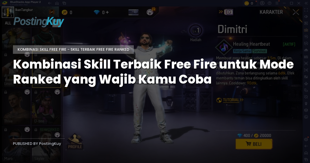 Kombinasi Skill Terbaik Free Fire untuk Mode Ranked yang Wajib Kamu Coba