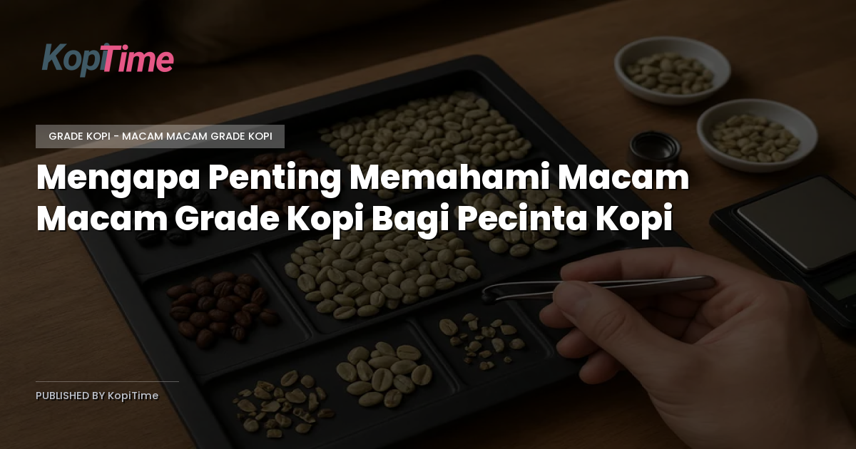 Mengapa Penting Memahami Macam Macam Grade Kopi Bagi Pecinta Kopi