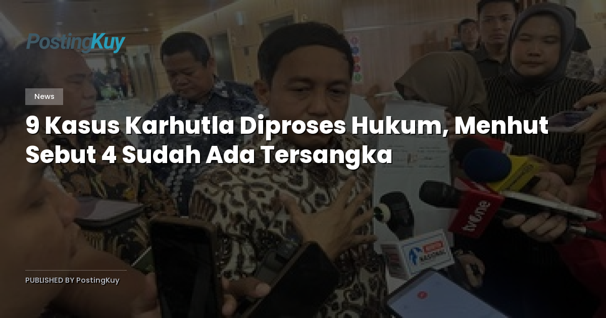 9 Kasus Karhutla Diproses Hukum, Menhut Sebut 4 Sudah Ada Tersangka