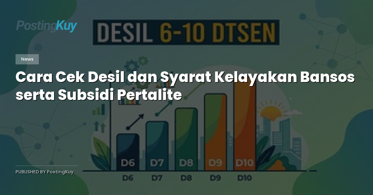 Cara Cek Desil dan Syarat Kelayakan Bansos serta Subsidi Pertalite