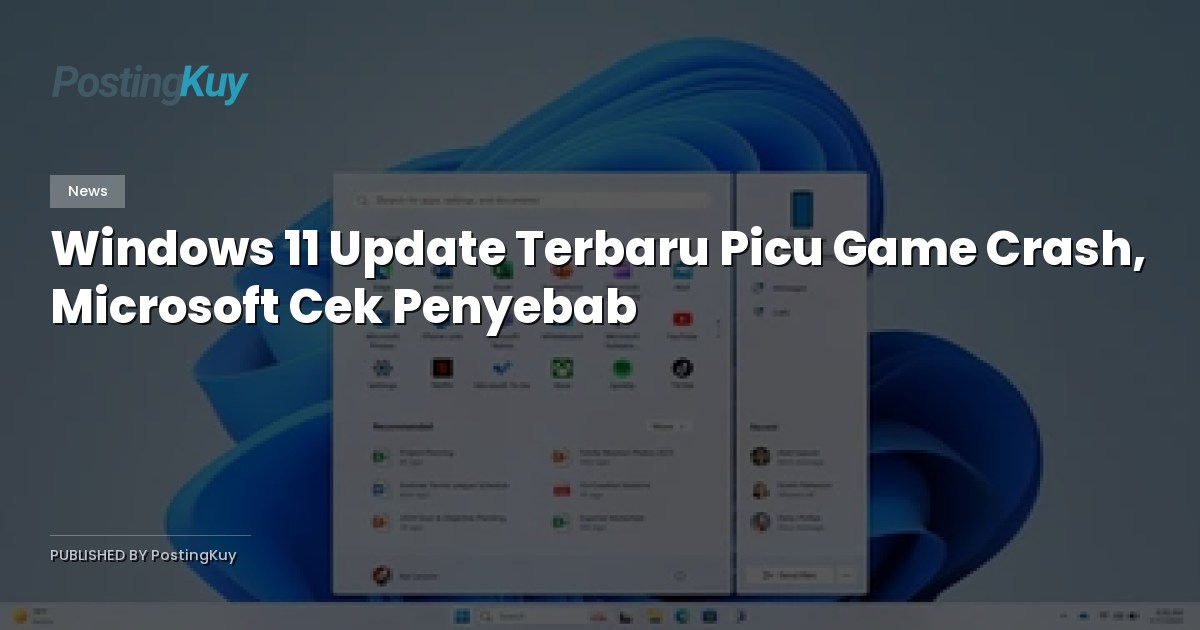 Windows 11 Update Terbaru Picu Game Crash, Microsoft Cek Penyebab