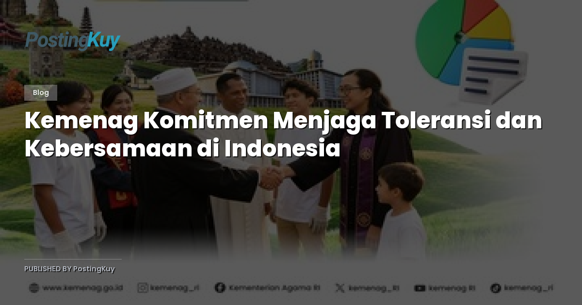 Kemenag Komitmen Menjaga Toleransi dan Kebersamaan di Indonesia