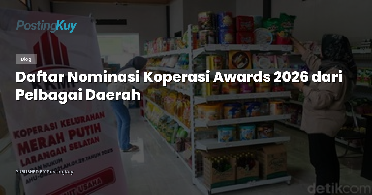 Daftar Nominasi Koperasi Awards 2026 dari Pelbagai Daerah