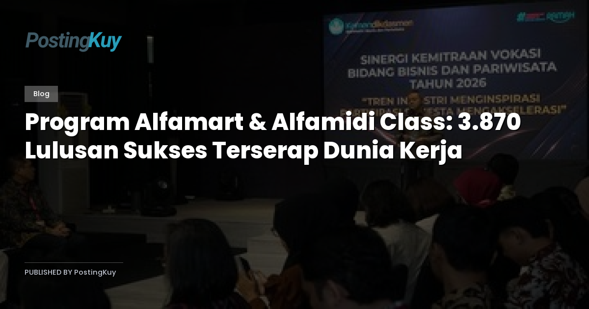 Program Alfamart & Alfamidi Class: 3.870 Lulusan Sukses Terserap Dunia Kerja