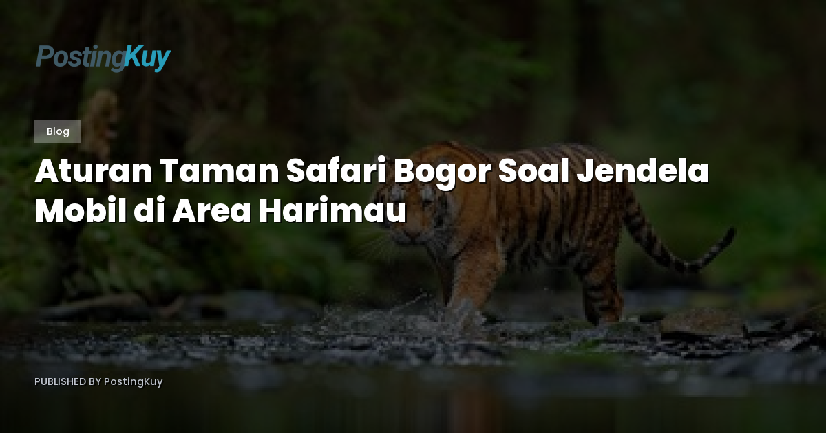 Aturan Taman Safari Bogor Soal Jendela Mobil di Area Harimau