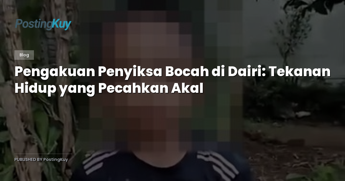 Pengakuan Penyiksa Bocah di Dairi: Tekanan Hidup yang Pecahkan Akal