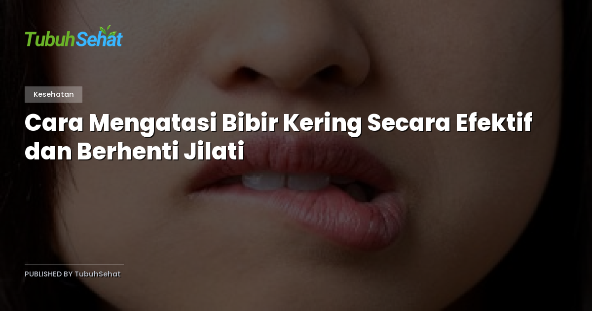 Cara Mengatasi Bibir Kering Secara Efektif dan Berhenti Jilati