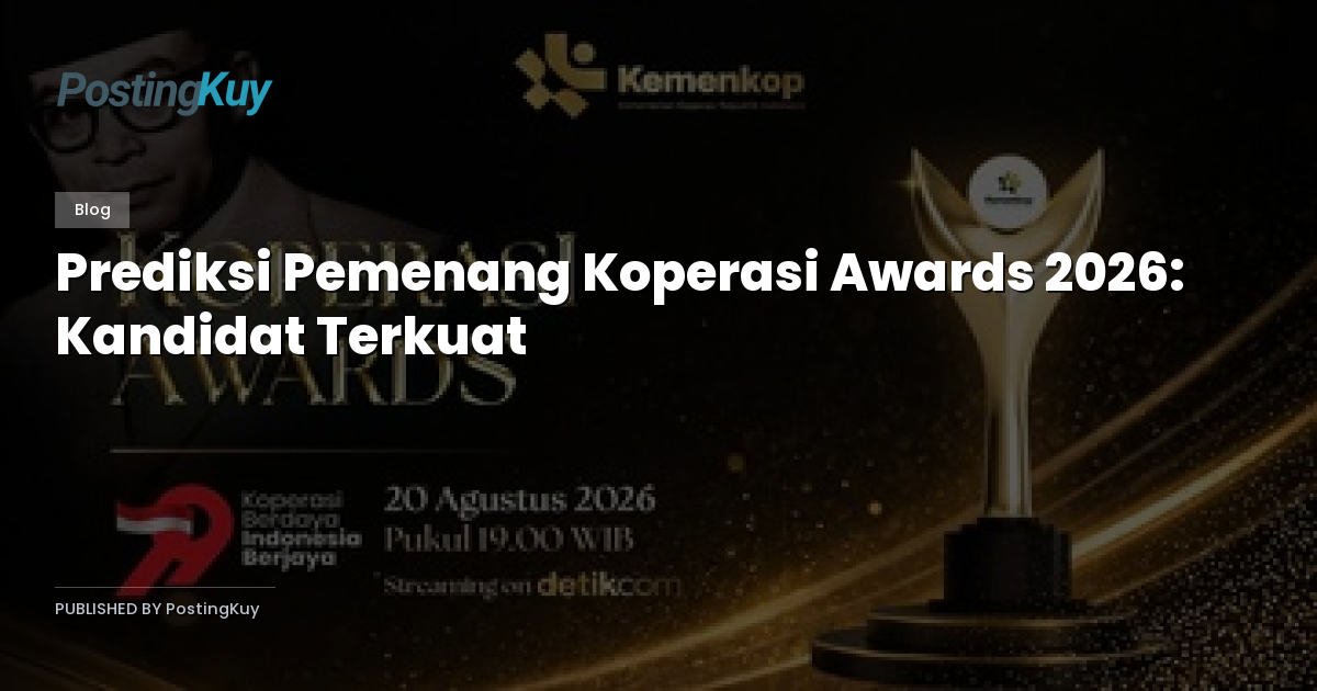 Prediksi Pemenang Koperasi Awards 2026: Kandidat Terkuat