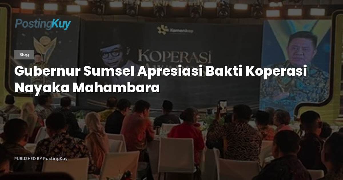 Gubernur Sumsel Apresiasi Bakti Koperasi Nayaka Mahambara