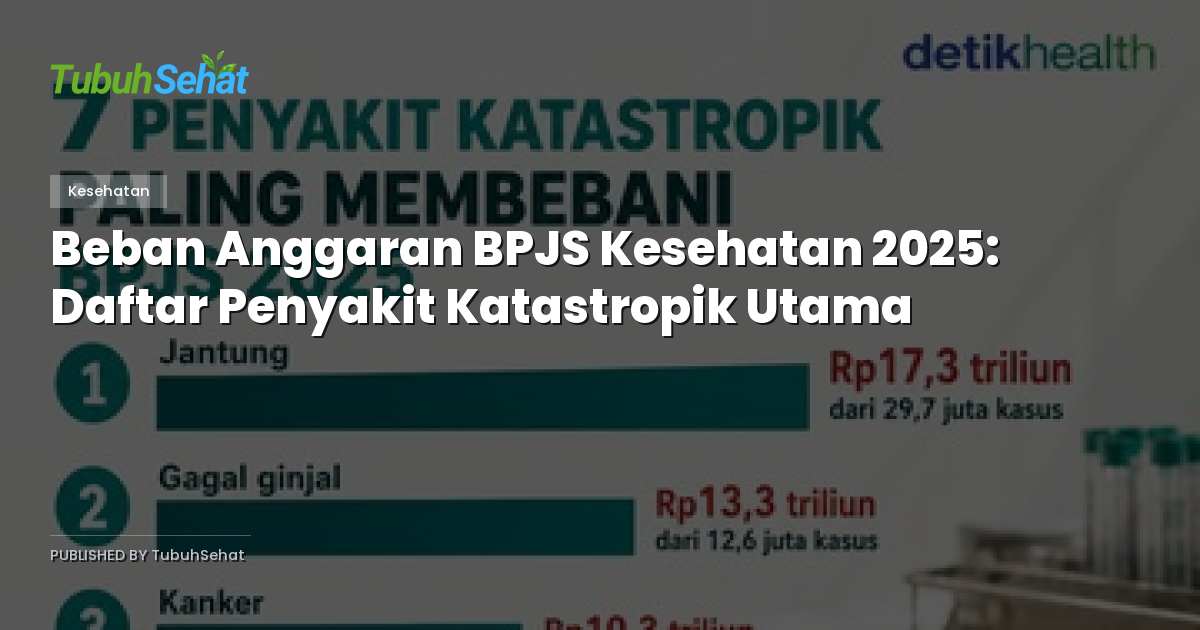 Beban Anggaran BPJS Kesehatan 2025: Daftar Penyakit Katastropik Utama