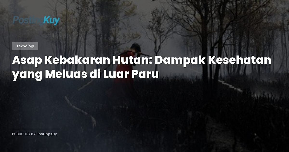 Asap Kebakaran Hutan: Dampak Kesehatan yang Meluas di Luar Paru