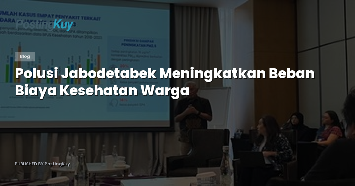 Polusi Jabodetabek Meningkatkan Beban Biaya Kesehatan Warga