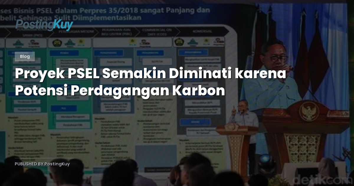 Proyek PSEL Semakin Diminati karena Potensi Perdagangan Karbon