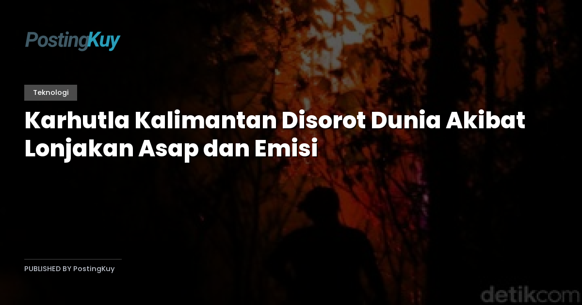 Karhutla Kalimantan Disorot Dunia Akibat Lonjakan Asap dan Emisi