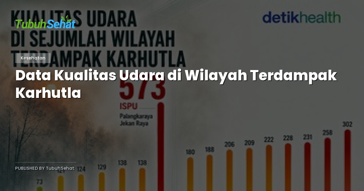 Data Kualitas Udara di Wilayah Terdampak Karhutla