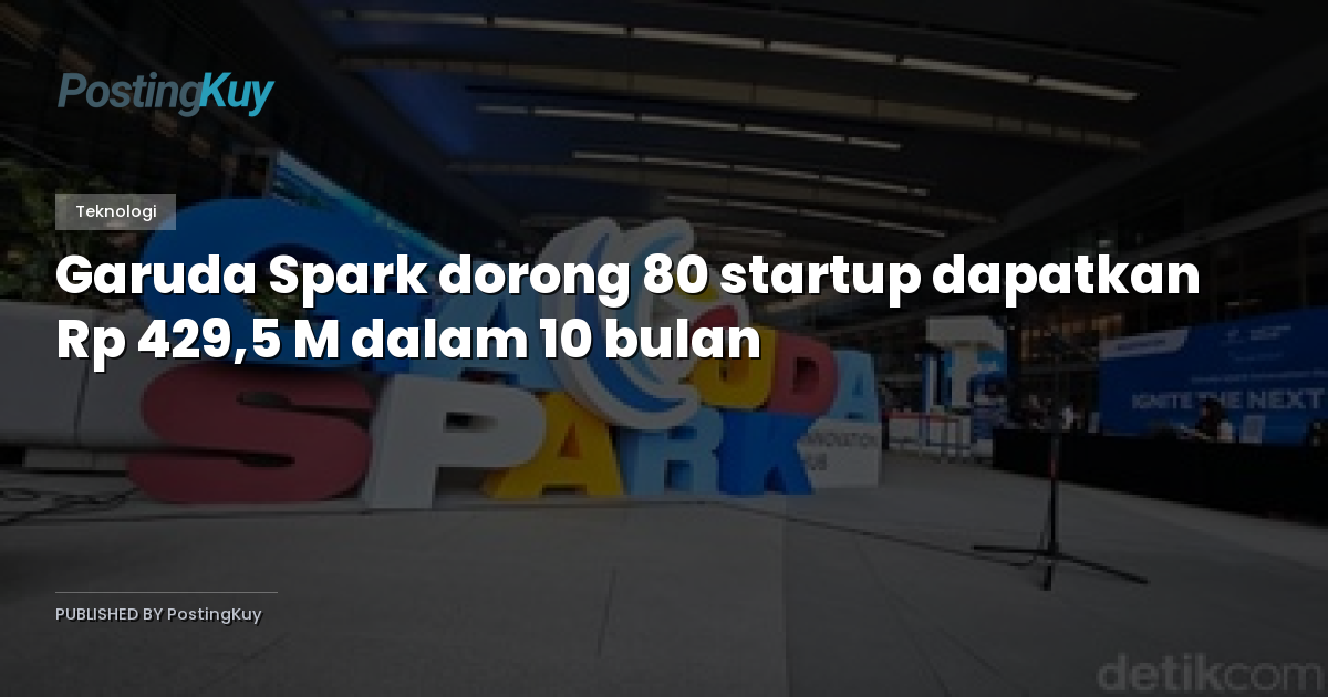 Garuda Spark dorong 80 startup dapatkan Rp 429,5 M dalam 10 bulan