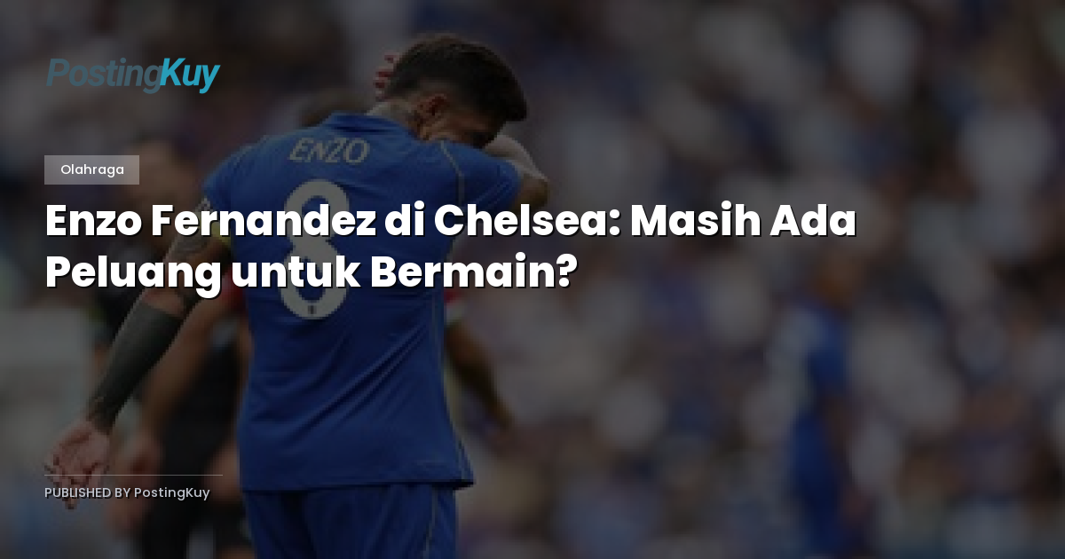 Enzo Fernandez di Chelsea: Masih Ada Peluang untuk Bermain?