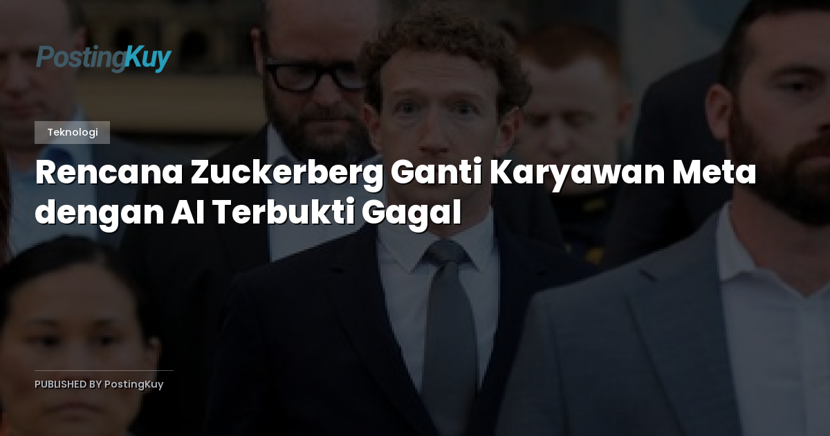 Rencana Zuckerberg Ganti Karyawan Meta dengan AI Terbukti Gagal