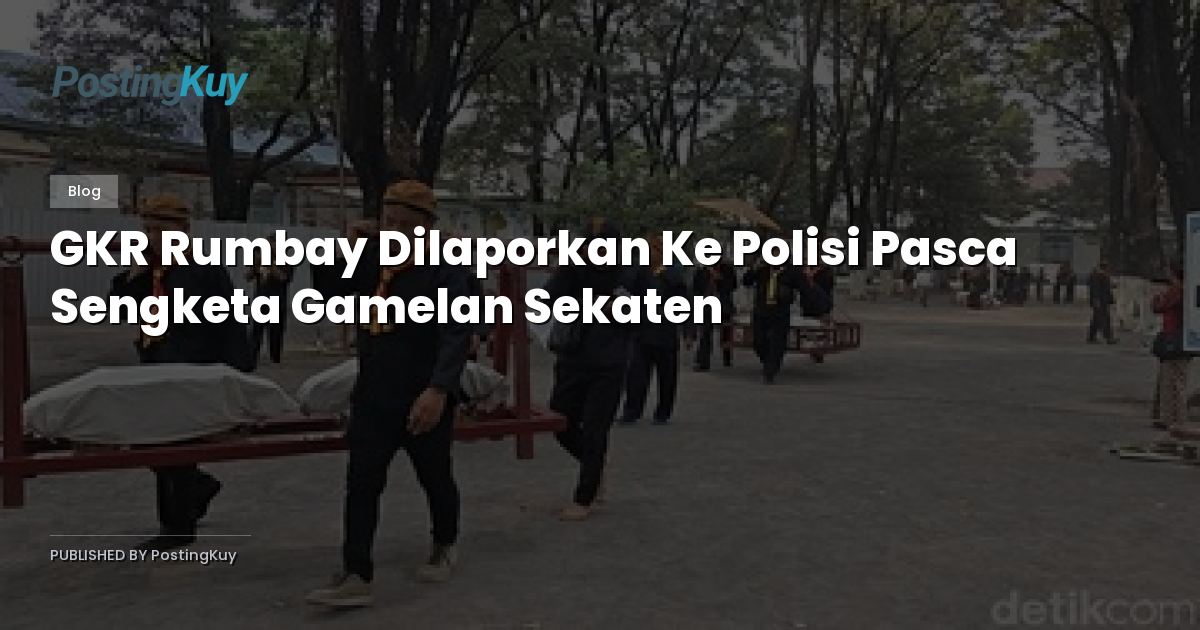 GKR Rumbay Dilaporkan Ke Polisi Pasca Sengketa Gamelan Sekaten