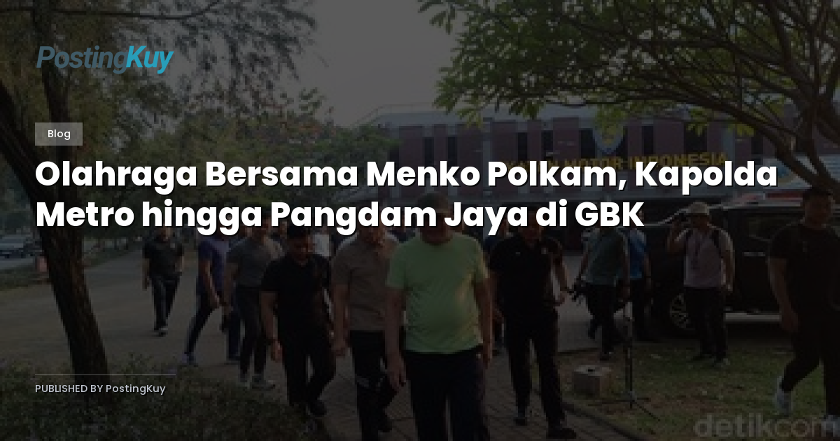 Olahraga Bersama Menko Polkam, Kapolda Metro hingga Pangdam Jaya di GBK