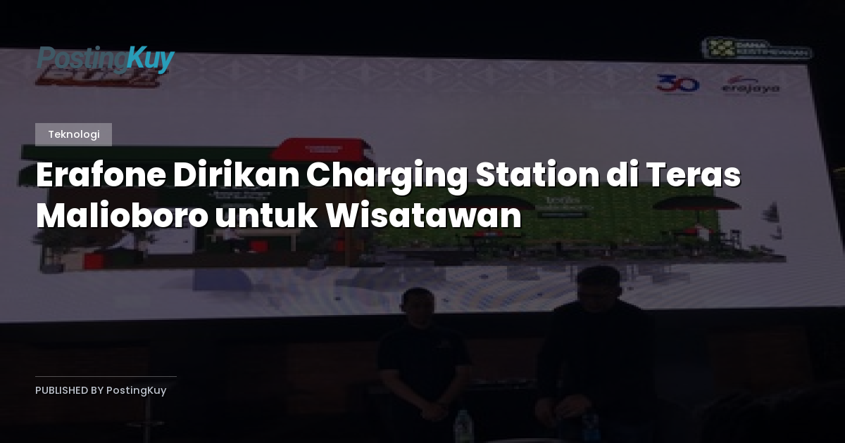 Erafone Dirikan Charging Station di Teras Malioboro untuk Wisatawan