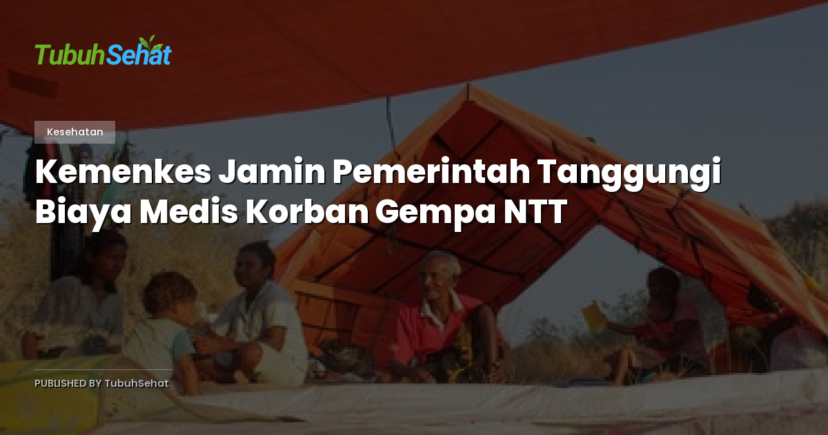 Kemenkes Jamin Pemerintah Tanggungi Biaya Medis Korban Gempa NTT