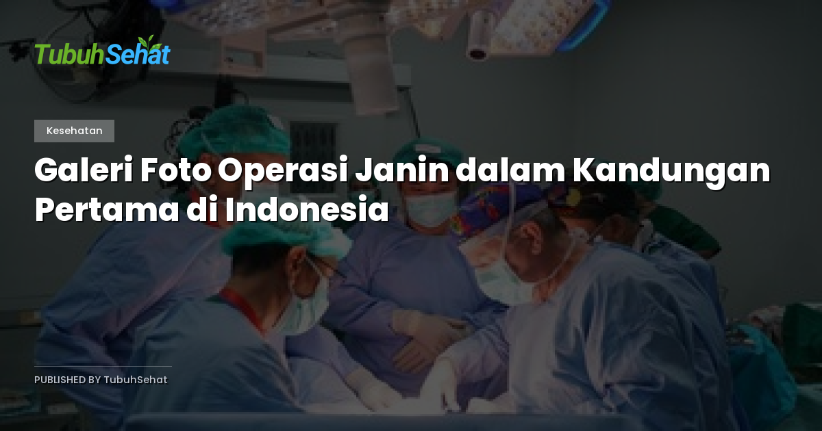 Galeri Foto Operasi Janin dalam Kandungan Pertama di Indonesia