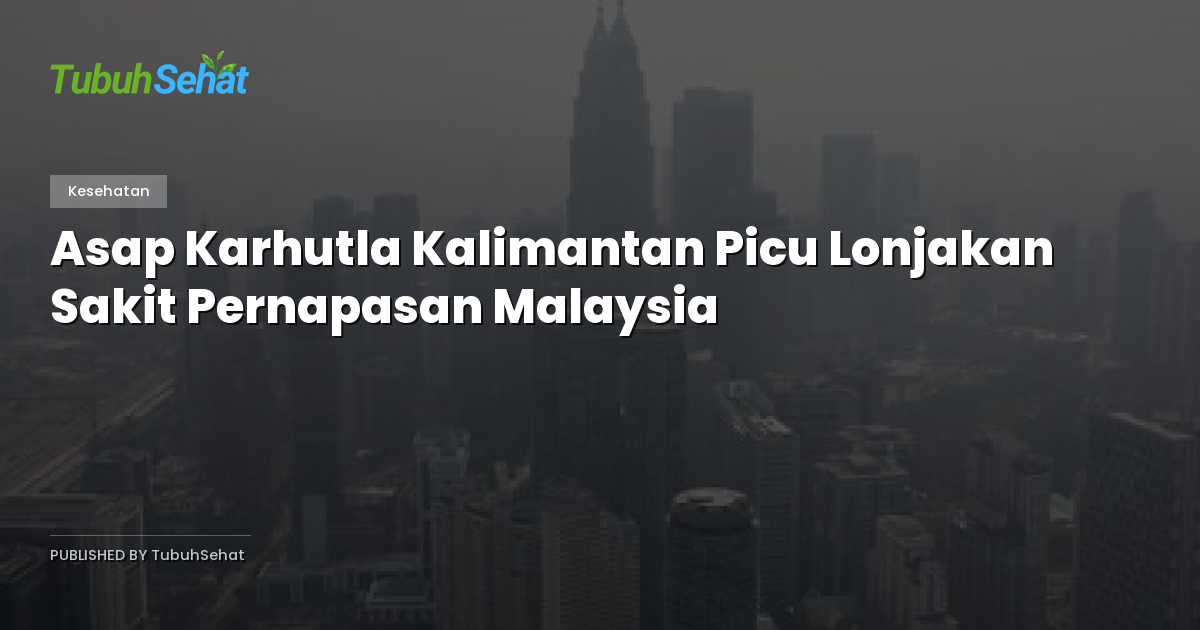 Asap Karhutla Kalimantan Picu Lonjakan Sakit Pernapasan Malaysia