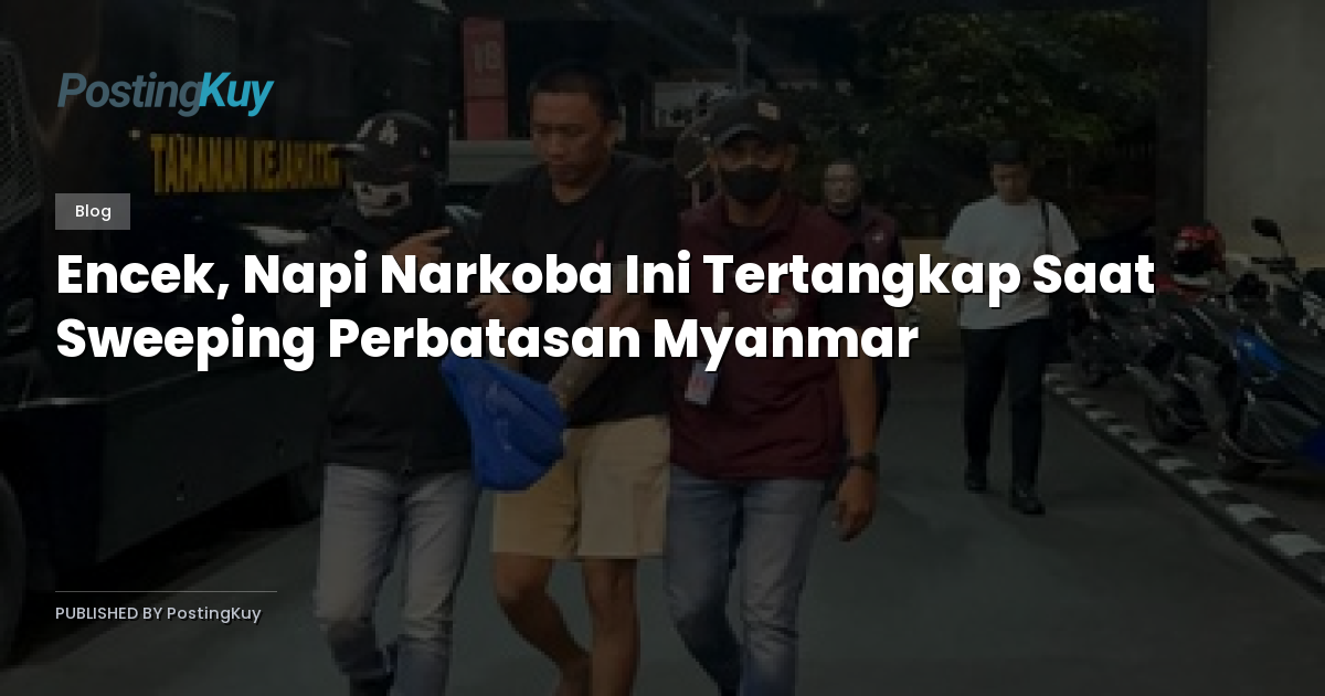 Encek, Napi Narkoba Ini Tertangkap Saat Sweeping Perbatasan Myanmar