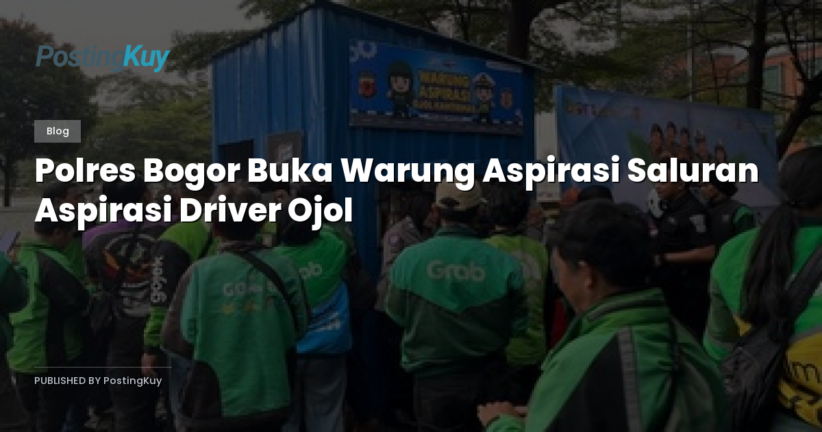 Polres Bogor Buka Warung Aspirasi Saluran Aspirasi Driver Ojol