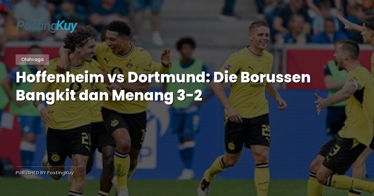 Hoffenheim vs Dortmund: Die Borussen Bangkit dan Menang 3-2