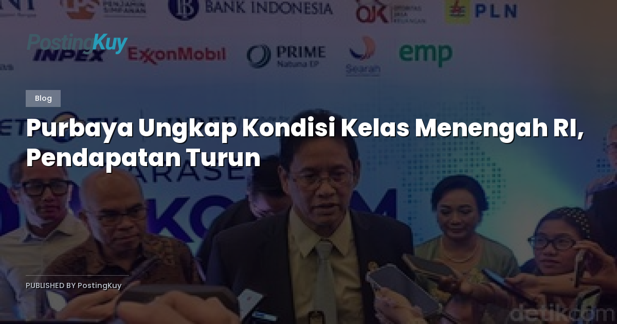 Purbaya Ungkap Kondisi Kelas Menengah RI, Pendapatan Turun