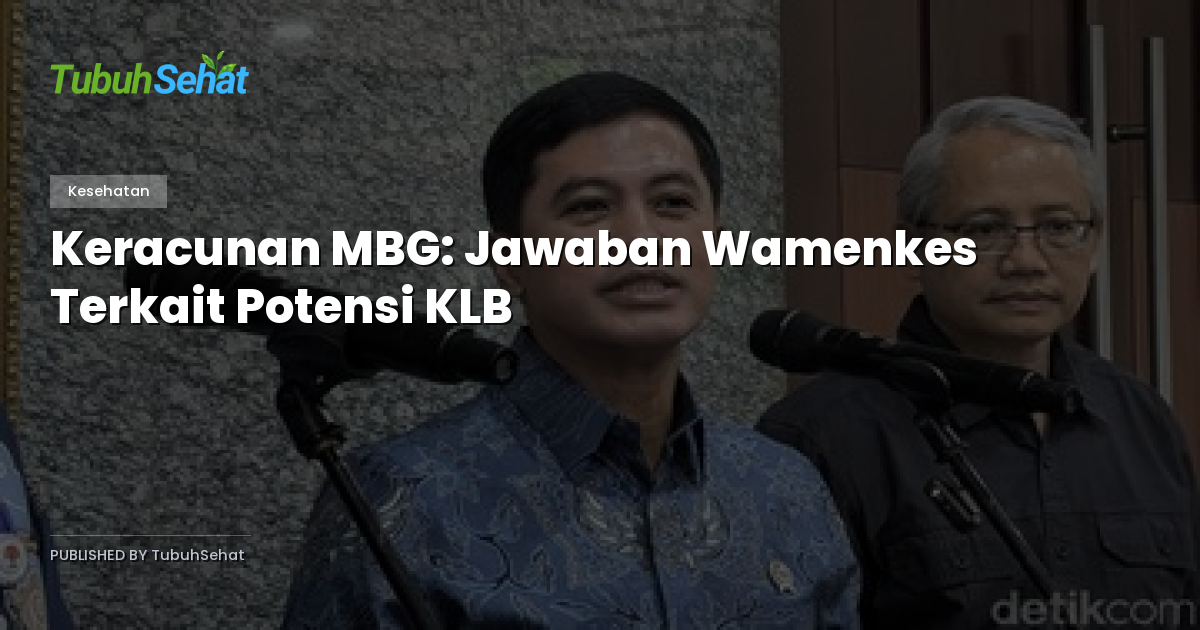 Keracunan MBG: Jawaban Wamenkes Terkait Potensi KLB