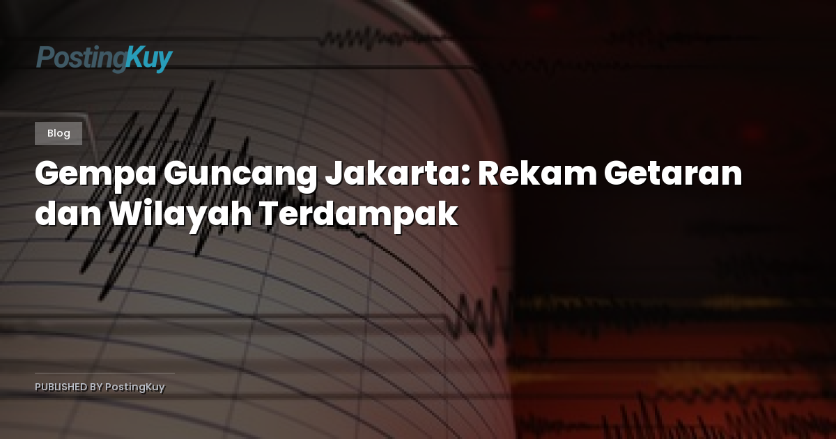 Gempa Guncang Jakarta: Rekam Getaran dan Wilayah Terdampak