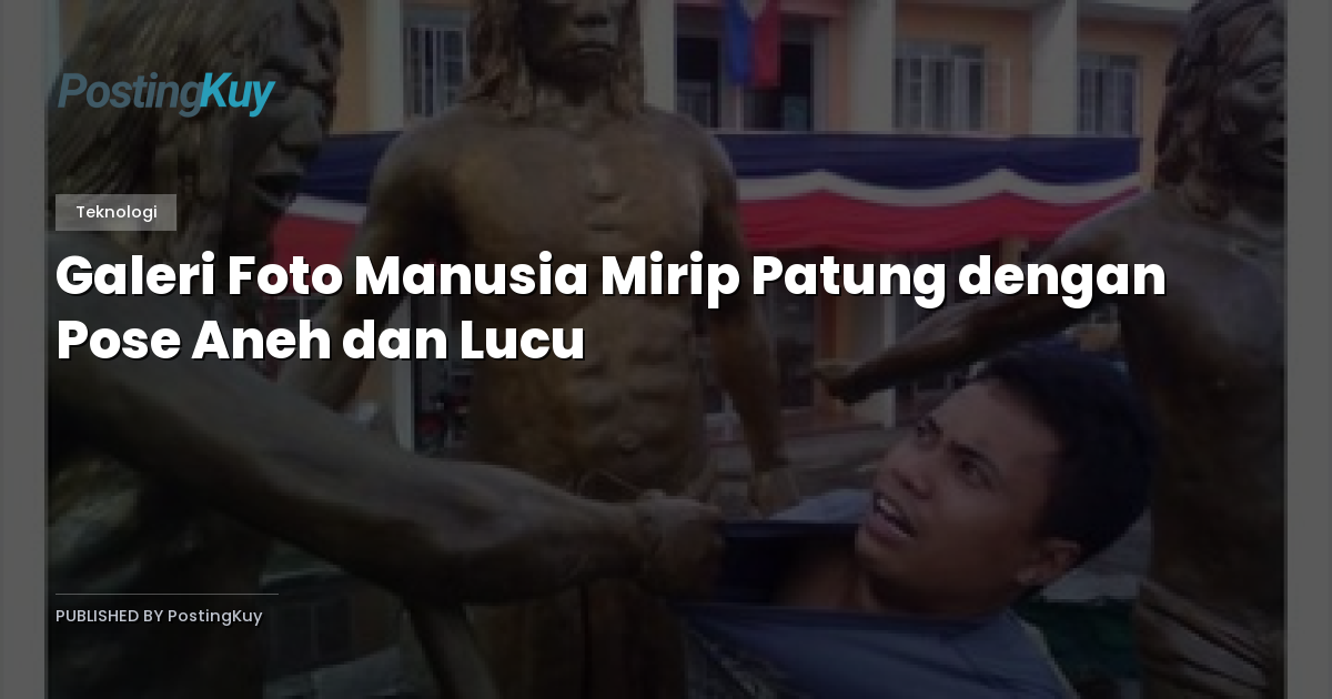 Galeri Foto Manusia Mirip Patung dengan Pose Aneh dan Lucu