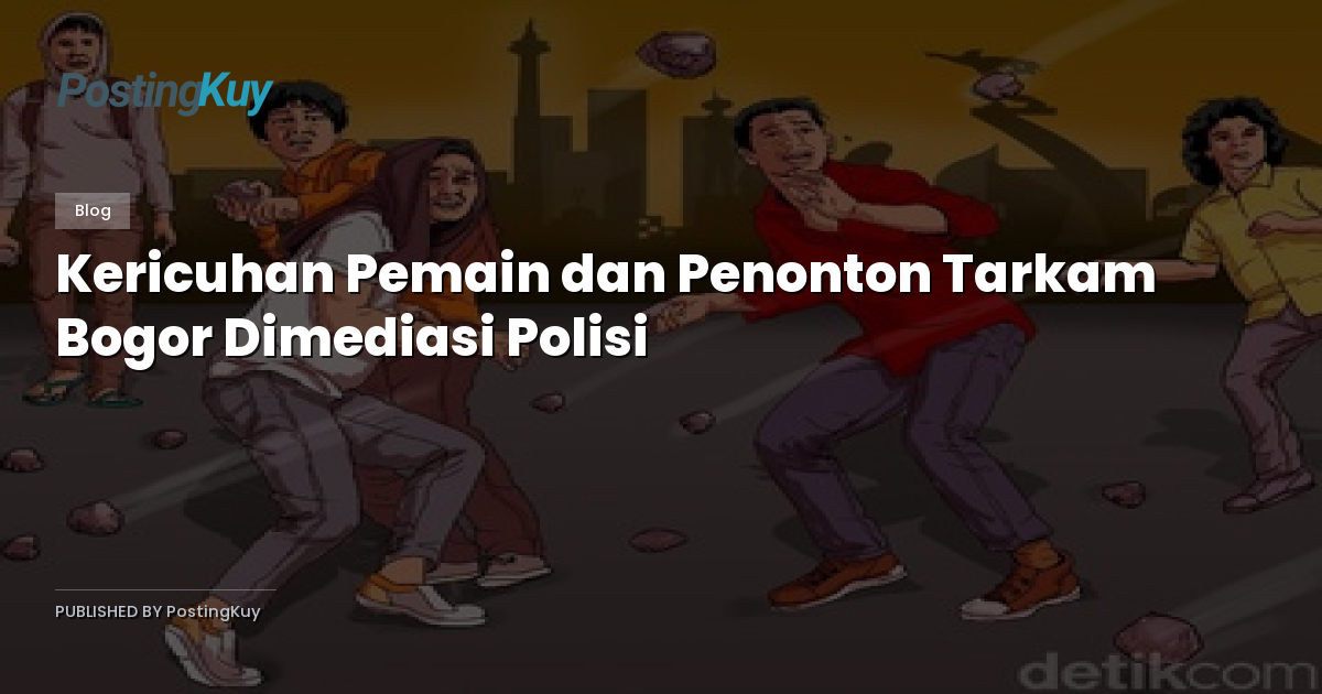 Kericuhan Pemain dan Penonton Tarkam Bogor Dimediasi Polisi